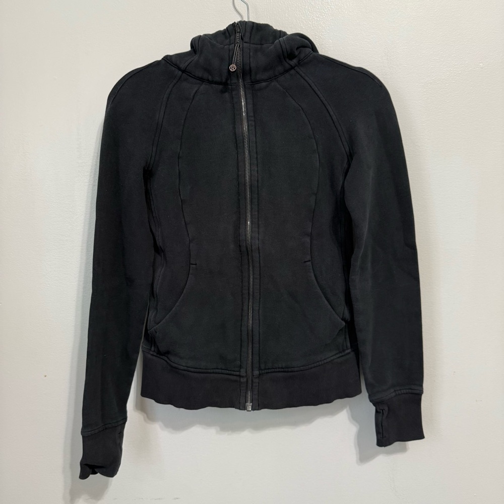 Lululemon Black Zip Up Scuba Jacket Size Small